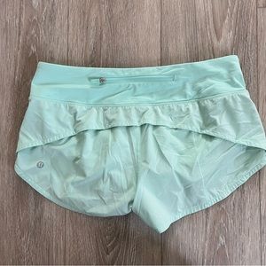 Lululemon Teal Speed Up Shorts